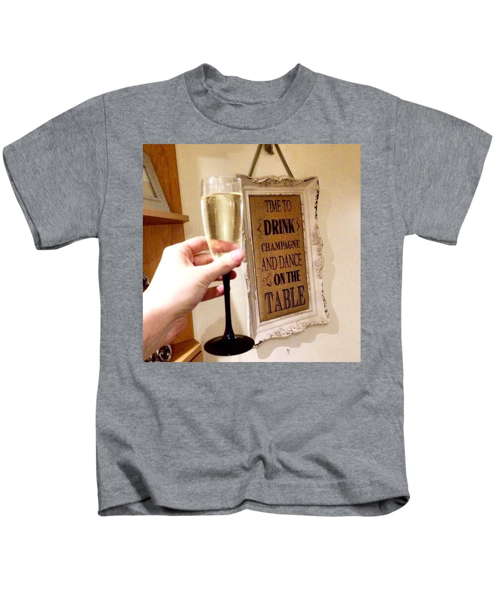 Family Kids T-Shirt featuring the photograph After A Shitty Day It's All I Need!!!! by Michael Comerford