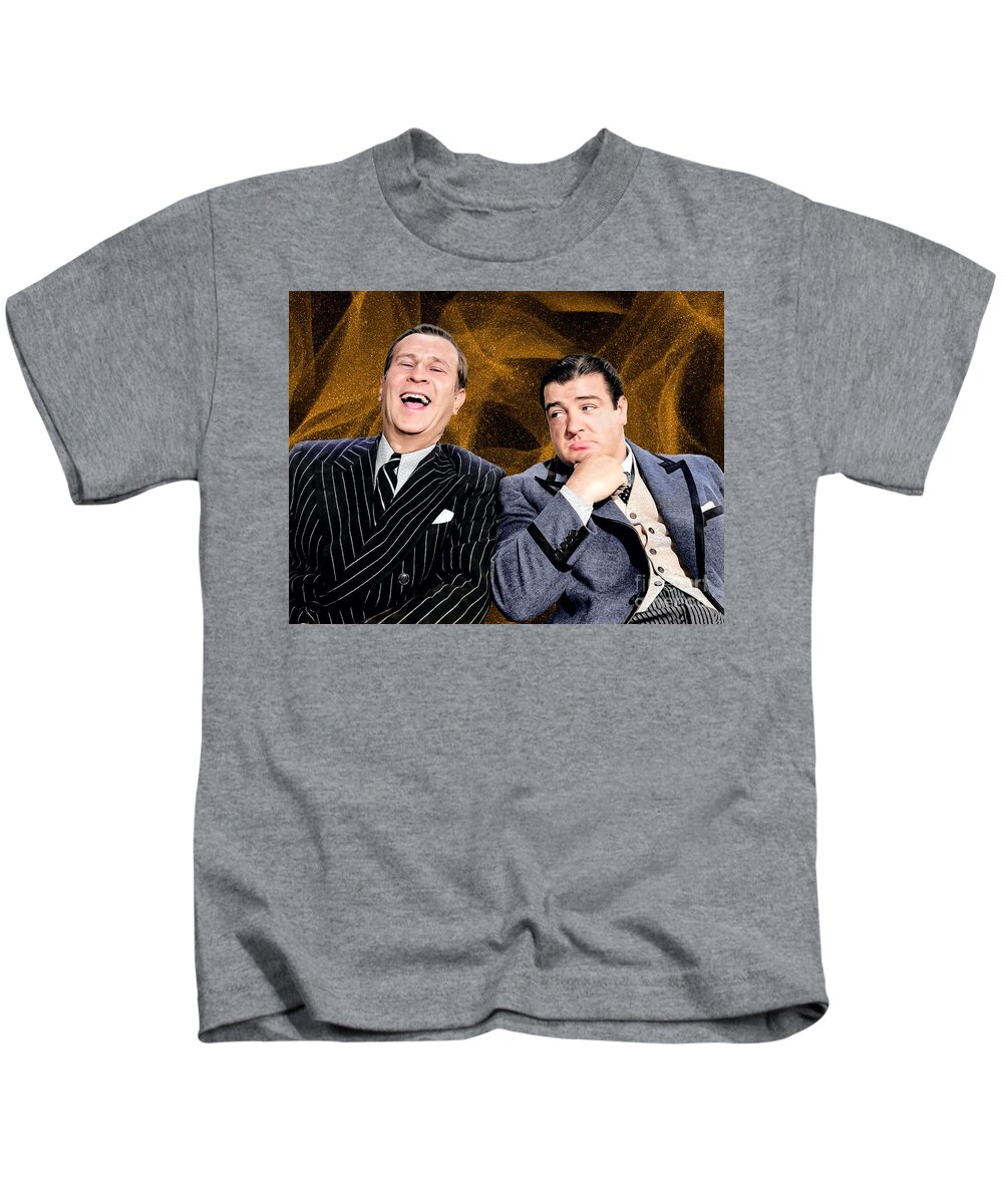 Abbott And Costello Kids T-Shirt featuring the photograph Abbott and Costello by Carlos Diaz