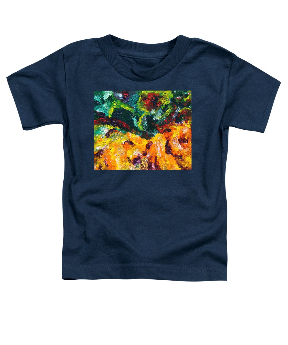 Fusionart Toddler T-Shirt featuring the painting Anemone by Ralph White