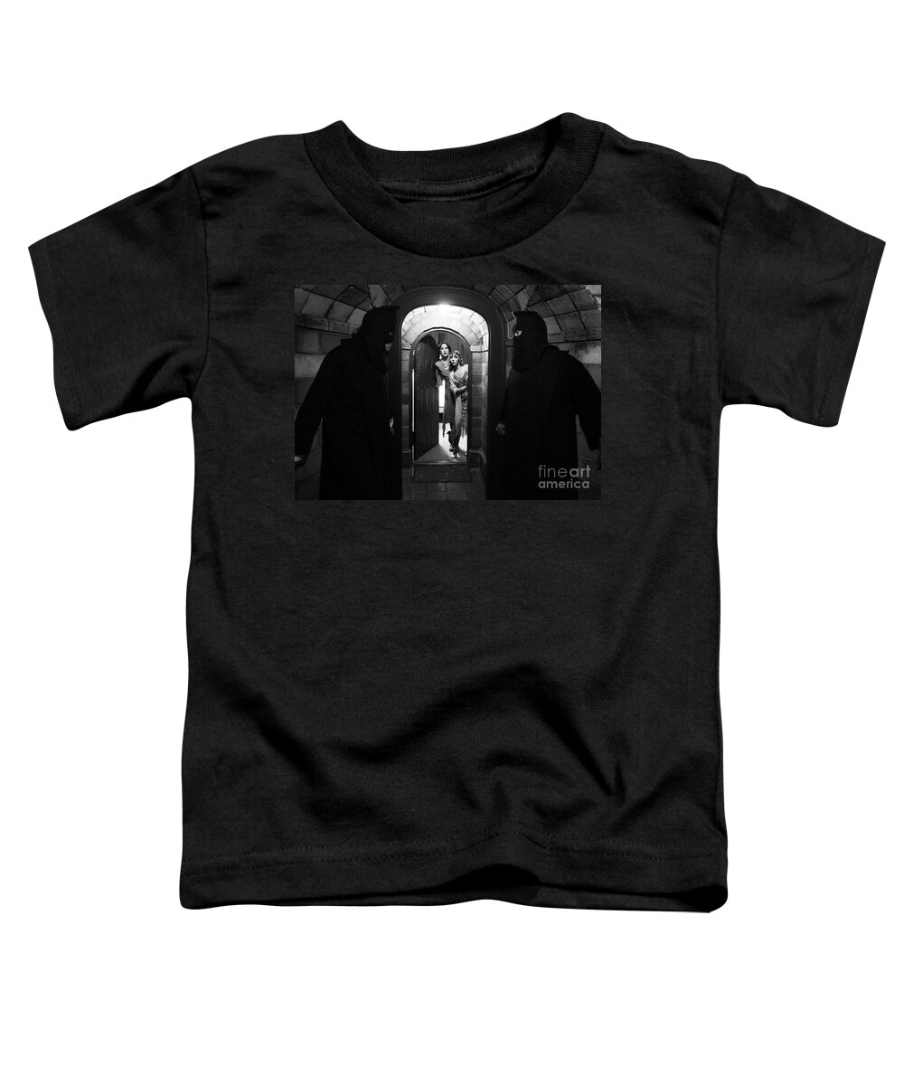 Mission Inn Toddler T-Shirt featuring the photograph Shadow Bogey Men - Mission Inn - Craig Owens by Sad Hill - Bizarre Los Angeles Archive