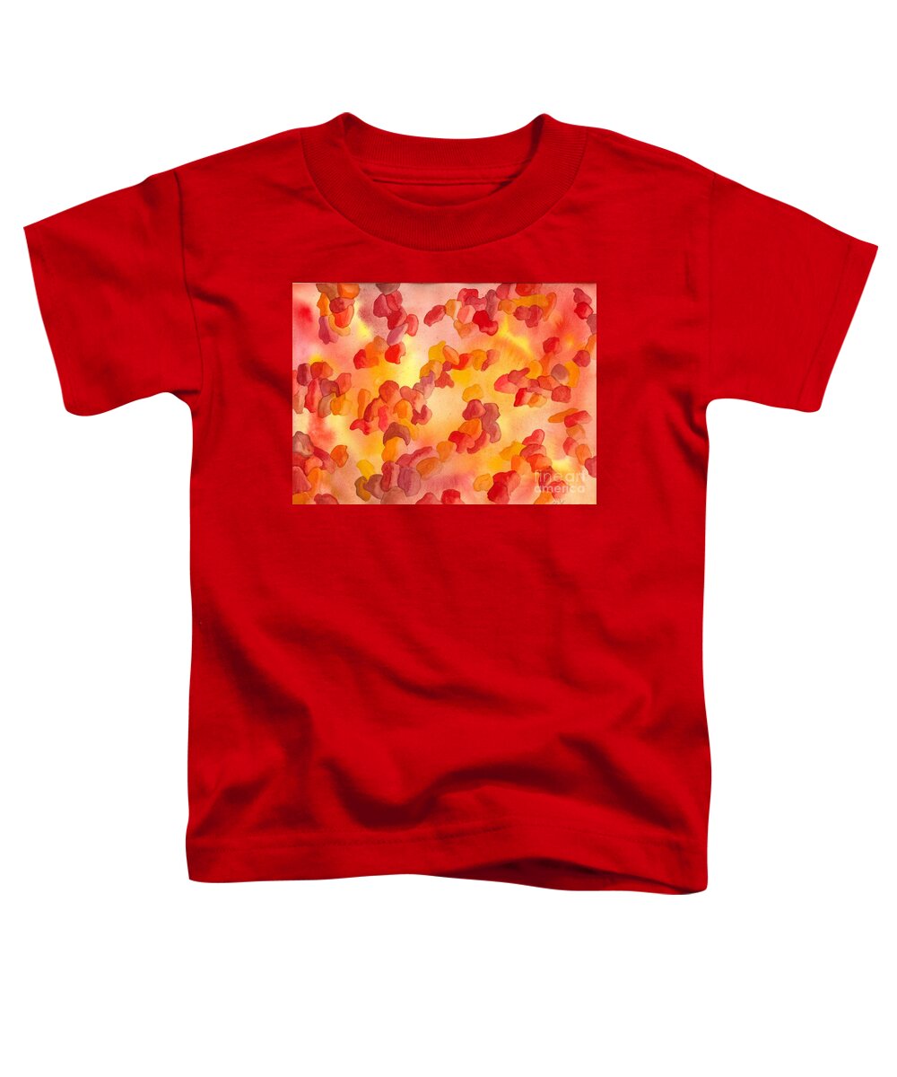 Red Corpuslces Toddler T-Shirt featuring the painting Red Corpuscles by L A Feldstein
