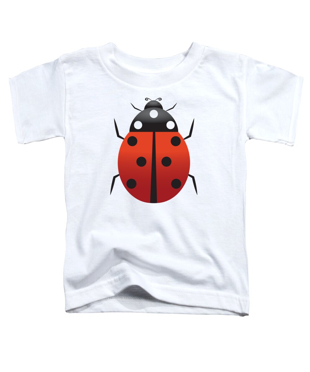 Ladybugs Toddler T-Shirt featuring the digital art Ladybugs by David Millenheft