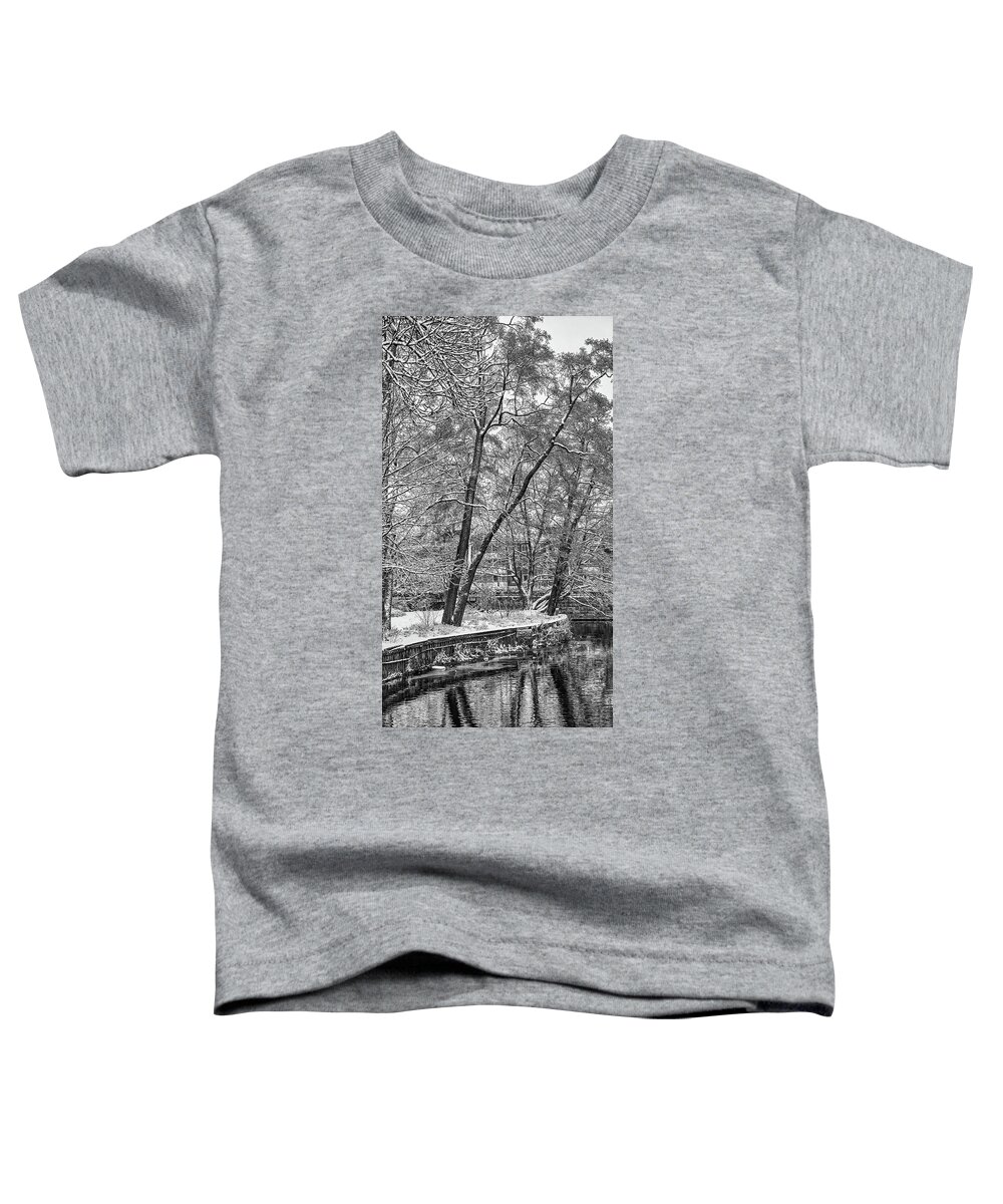 Winter Morning Bw Toddler T-Shirt featuring the photograph winter morning BW #k6 by Leif Sohlman