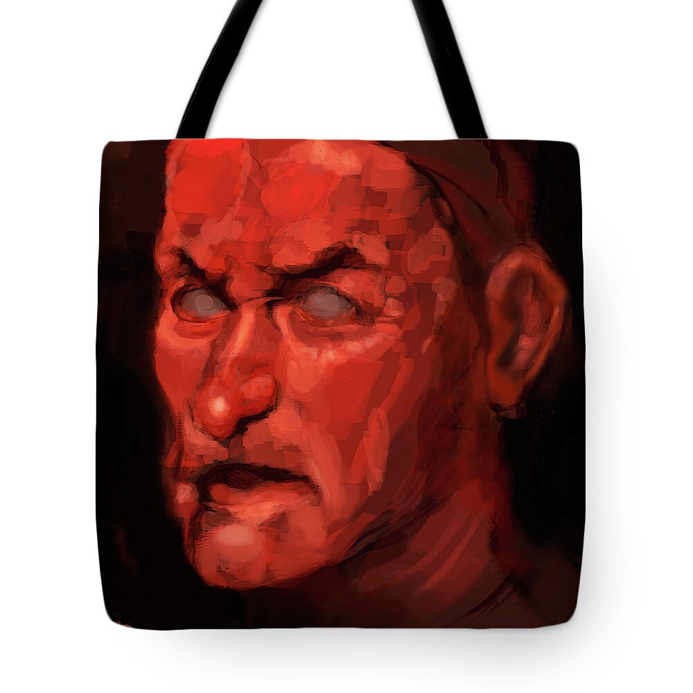 #diegovelazquez Tote Bag featuring the digital art Cortical Blindness by Veronica Huacuja