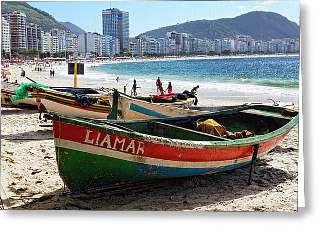 Old Fishing Boats On Copacabana Beach Photograph by George Oze