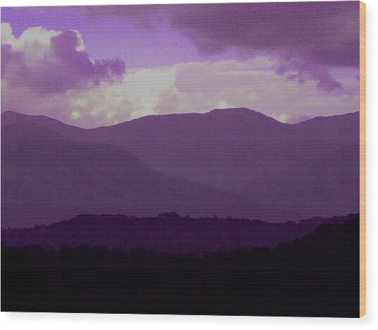 Purple Haze Mountain Majesty Photograph by EGiclee Digital Prints