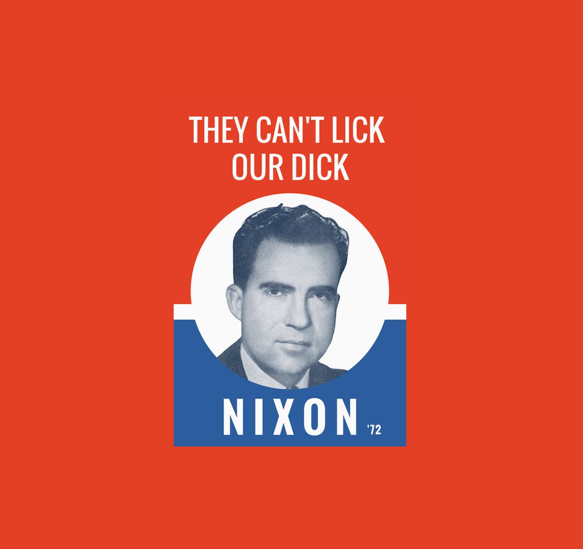 They Cant Lick Our Dick Nixon 72 Election Poster Face Mask For Sale 