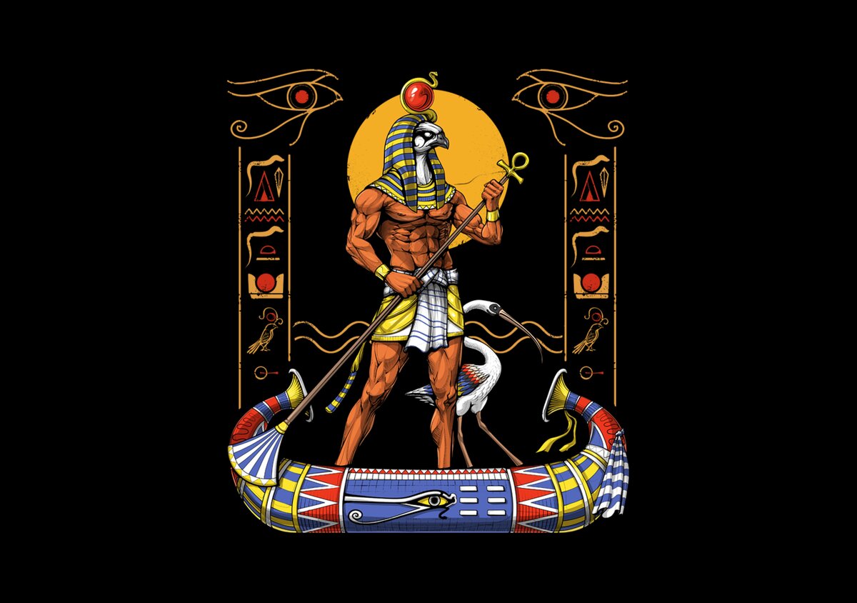 Egyptian God Ra Face Mask by Nikolay Todorov - Pixels