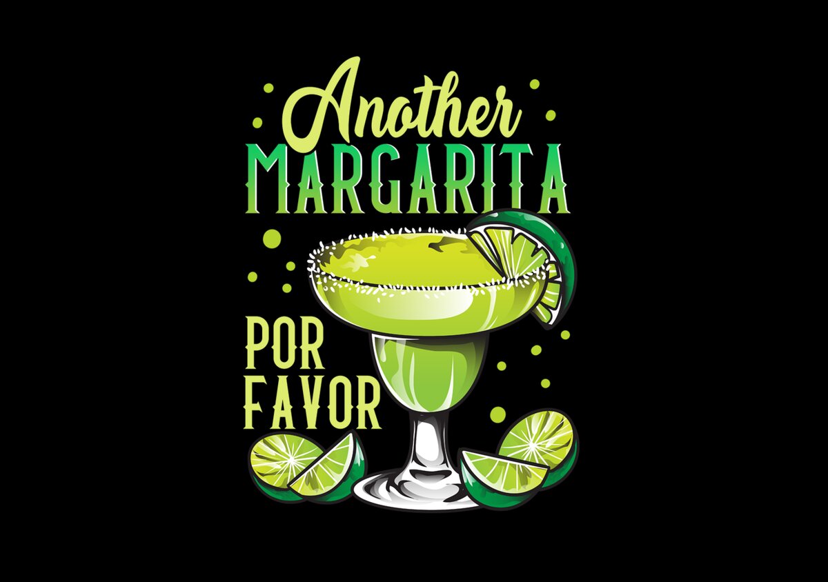 Funny Another Margarita Por Favor Drinking Pun Face Mask by The
