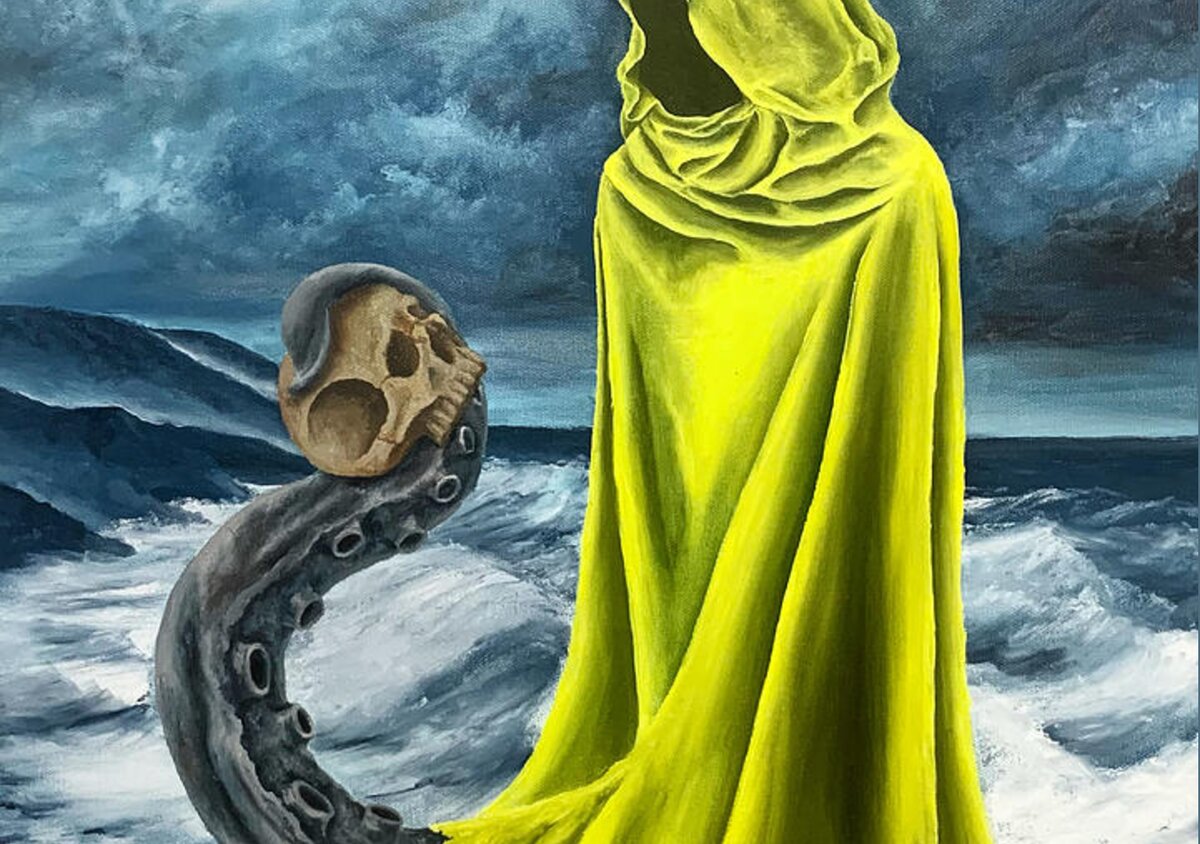 The King in Yellow Face Mask Valentine Kulakov - Fine Art