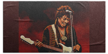 The Jimi Hendrix Experience Beach Towels