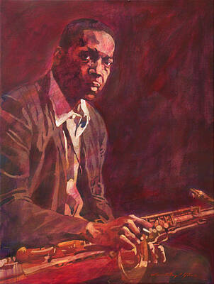 Jazz Royalty Free Images -  A Love Supreme - Coltrane Royalty-Free Image by David Lloyd Glover