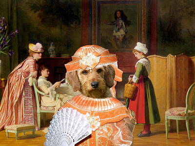Reptiles Rights Managed Images -  Basset Fauve de Bretagne - Fawn Brittany Basset Art Canvas Print Royalty-Free Image by Sandra Sij