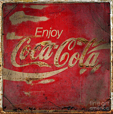 Brian Kesinger Steam Punk Illustrations -  Coca Cola Sign Grungy  by Lone Palm Studio