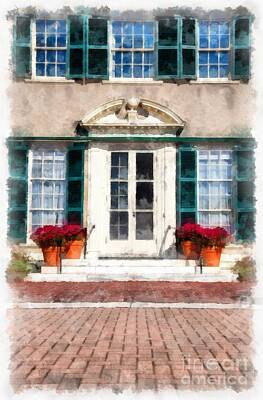 Traditional Kitchen Royalty Free Images -  Hildene Manchester Vermont Royalty-Free Image by Edward Fielding