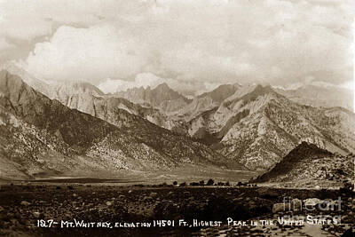 Have A Cupcake Rights Managed Images -  Mount Whitney in California elevation of 14501 circa 1940 Royalty-Free Image by Monterey County Historical Society