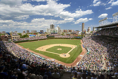 Baseball Photos - 0415 Wrigley Field Chicago by Steve Sturgill