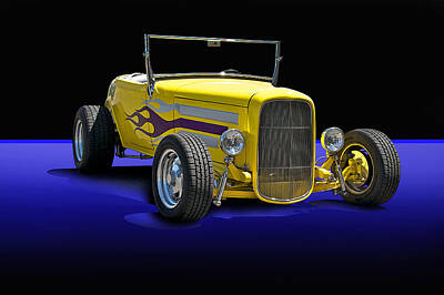 Kids Cartoons - 1930 Ford Roadster by Dave Koontz