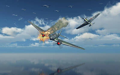 The Rolling Stones - A German Heinkel He 111 Bomber by Mark Stevenson