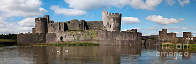 Us State Map Designs - Caerphilly Castle by Steve Purnell