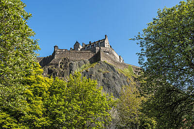 Skylines Rights Managed Images - Edinburgh Castle Royalty-Free Image by Svetlana Sewell