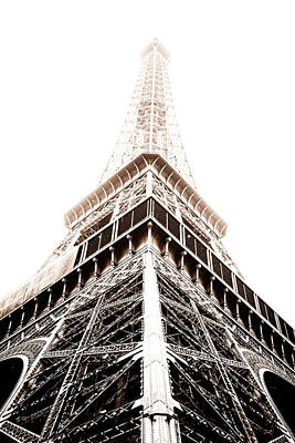 Travel Pics Rights Managed Images - Eiffel Grandeur Toned Royalty-Free Image by Georgia Clare