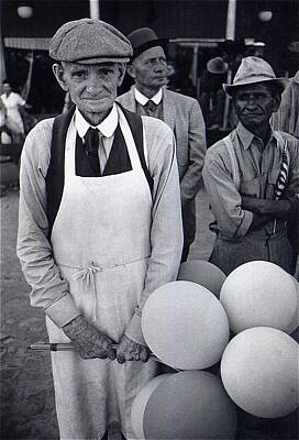 Jolly Old Saint Nick - Film Homage Balloon Vender Extra The Great White Hope 1970 Globe Arizona 1969-2008 by David Lee Guss