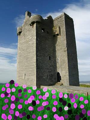 Paintings For Children Cindy Thornton Royalty Free Images - Gleninagh Castle Royalty-Free Image by Bruce Nutting