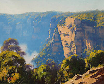 Mountain Paintings - Katoomba Cliffs by Graham Gercken