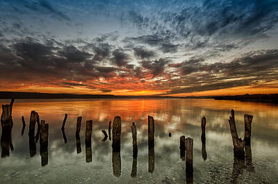 Soap Suds - Lake sunset by Evgeni Ivanov