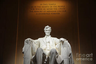 Politicians Photos - Lincoln Memorial at Night - Washington D.C. by Gary Whitton