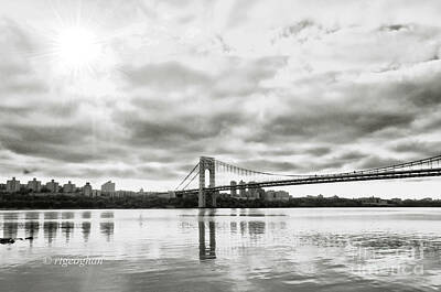 Politicians Photo Royalty Free Images - Morning Light-George Washington Bridge Royalty-Free Image by Regina Geoghan