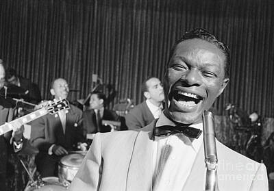 Jazz Royalty-Free and Rights-Managed Images - Nat King Cole 1954 by The Harrington Collection