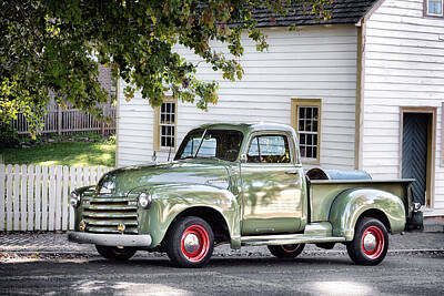 Lucille Ball Rights Managed Images - Old Chevrolet pickup truck Royalty-Free Image by Patrick Lynch