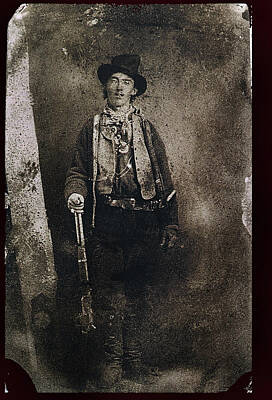 Holiday Pillows 2019 - Only Authenticated Photo Of Billy The Kid Ft. Sumner New Mexico C.1879-2013 by David Lee Guss