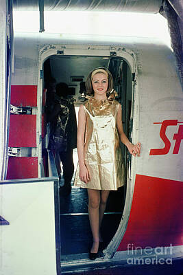 Route 66 - Paper Uniforms for the Foreign Accent Service on a TWA Convair 8 by Photovault Archives