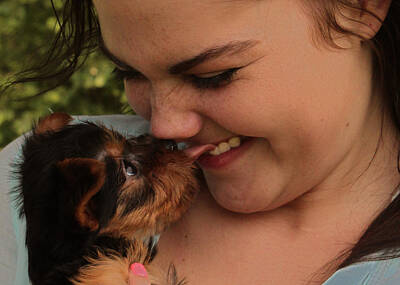 Alphabet Soup - Puppy Kiss by Lorna Rose Marie Mills DBA  Lorna Rogers Photography