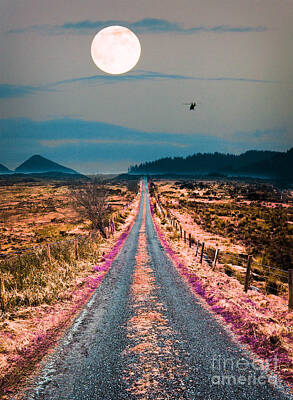 Mountain Mixed Media - Road Less Traveled  by Celestial Images