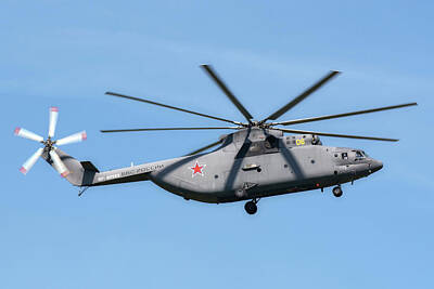 Holiday Cheer Hanukkah - Russian Air Force Mi-26 In Flight by Daniele Faccioli
