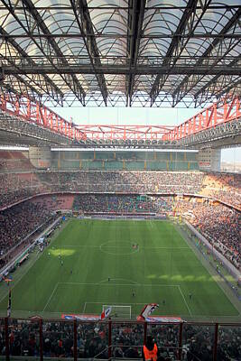 Football Royalty-Free and Rights-Managed Images - San Siro Stadium by Valentino Visentini