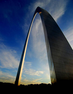 Abstract Skyline Photo Rights Managed Images - St. Louis Arch Royalty-Free Image by Lane Erickson
