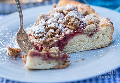 Landmarks Royalty-Free and Rights-Managed Images - Strawberry Streusel Kuchen by Iris Richardson