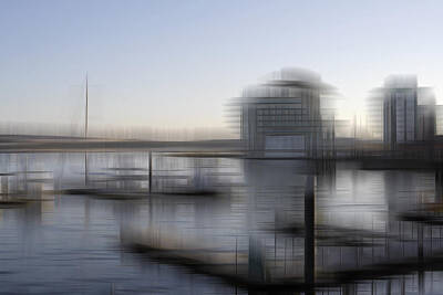 Abstract Skyline Photo Rights Managed Images - The Bay II Royalty-Free Image by Kevin Round