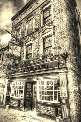 Go For Gold Rights Managed Images - The Prospect Of Whitby Pub London Vintage Royalty-Free Image by David Pyatt