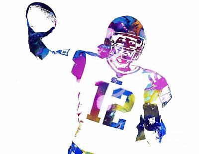 Athletes Paintings - Tom Brady by Doc Braham