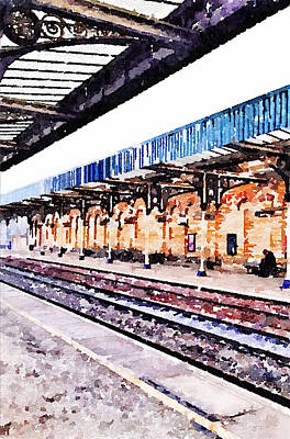 Modern Sophistication Minimalist Abstract - Warrington Central Station by Shelley Walsh