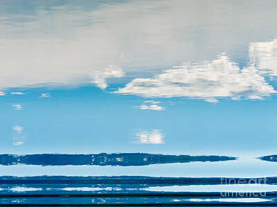 Abstract Landscape Photos - Water Surface mirrored Landscape Abstract  by Stephan Pietzko