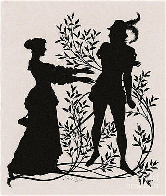 Modern Man Classic Golf - A silhouette illustration for Midsummer night dream by Shakespea by Indian Summer