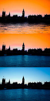London Skyline Photos - Big Ben and the houses of Parliament  by David French
