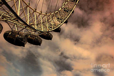 Go For Gold Rights Managed Images - London Eye against sky background Royalty-Free Image by Indian Summer